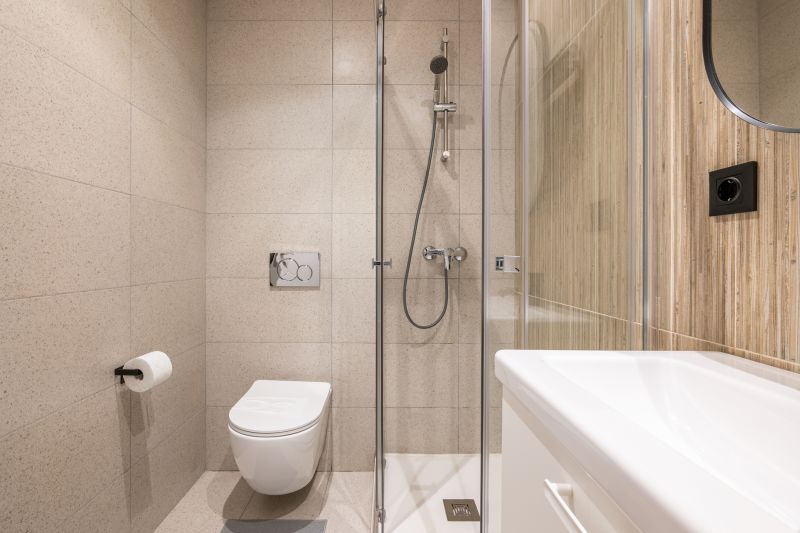 Compact Shower with Sliding Door